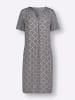 WITT WEIDEN Tunikakleid in dunkeltaupe-marine-bedruckt