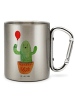 Mr. & Mrs. Panda Thermobecher Kaktus Luftballon ohne Spruch in Silber