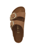 Birkenstock Sandale Arizona Big Buckle geöltes Nubukleder schmal in braun