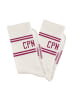 Copenhagen Studios Langsocken in 2x cream weiß mit beere