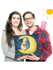 Mr. & Mrs. Panda Kopfkissen Pinguin Mond Design ohne Spruch in Weiß
