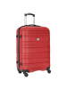 Paradise by CHECK.IN Santiago - 4-Rollen-Trolley 66 cm (silber) in rot