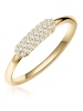 Glanzstücke München Ring aus Sterling Silber mit Zirkonia in gelbgold