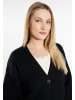 DreiMaster Klassik Damen Strickjacke in Schwarz