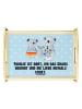 Mr. & Mrs. Panda Holztablett Koala Familie mit Spruch in Blau Pastell