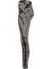 Urban Classics Urban Classics Damen Ladies Cotton Tie Dye High Waist Leggings in black/asphalt