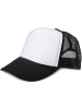 styleBREAKER Mesh Cap in Weiß-Schwarz