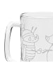 Mr. & Mrs. Panda Bierglas Nachtfalter Schneemann ohne Spruch in Transparent