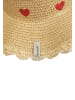 Sterntaler Strohhut Herzen in ocker