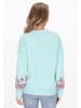 IZIA Women Sweater in aqua