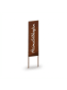 relaxdays Edelrost-Gartendeko "Heimathafen" in Braun - 85 x 28 cm