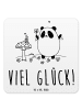 Mr. & Mrs. Panda Untersetzer Set Panda Glück mit Spruch in Weiß