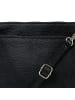 Toscanto Leder Umhängetasche, Handgelenktasche Toscanto Tasche schwarz ca. 23cm