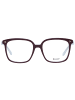 Bally Frauen Optische Fassungen Quadratisch Burgundisch