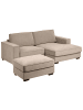 Beliani 2-tlg Ecksofa KOLDING in Beige/Schwarz