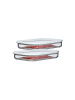 Mepal 2er Set Aufschnittdosen Modula in Transparent 550 ml in transparent