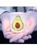 Mr. & Mrs. Panda Windlicht Avocado Glücklich ohne Spruch in Transparent