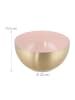 relaxdays 4 x Salatschüssel in Rosa/ Gold - Ø 20 cm