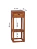 KADIMA DESIGN Beistelltisch | Sheesham, 35x35x90cm, Schublade