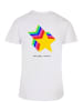 F4NT4STIC T-Shirt Happy People Only Good Vibes in weiß