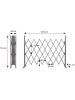 MCW Absperrgitter B34 ausziehbar, Höhe 153cm, Breite 28-200cm
