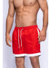 Jack & Jones Badeshorts - IVAL JJSWIMSHORTS BLOCK in Fiery Red