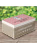 Mr. & Mrs. Panda Aufbewahrungsbox Einhorn Baby mit Spruch in Rot Pastell