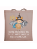 Mr. & Mrs. Panda Tasche Fledermaus Zauberer mit Spruch in Braun Pastell