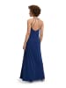 Vera Mont Abendkleid mit Wasserfallausschnitt in Festival Blue