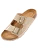 palado Pantoletten in Lack Creme Beige