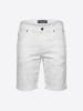 KOROSHI Herren baumwolljeansshorts in weiß