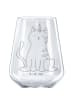 Mr. & Mrs. Panda Glas Rotwein Einhorn Katze ohne Spruch in Transparent