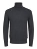 Jack & Jones Rollkragenpullover in Dark Grey Melange