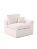 ABRIHOME Einzelsitzsofa Stoffsofa mit Kissen in Beige
