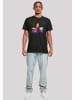 F4NT4STIC T-Shirt Vulkanausbruch in schwarz