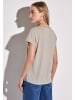 Street One 'Schimmerndes V-Neck Shirt' Beige