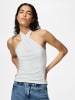 Pieces Neckholder-Top in Bright White