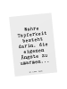 Mr. & Mrs. Panda Postkarte Spruch Tapferkeit Umarmung mit Spruch in Weiß