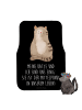 Mr. & Mrs. Panda Kfz-Fußmatte Katze Sitzen mit Spruch in Schwarz