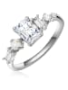 Glanzstücke München Ring aus Sterling Silber mit Zirkonia und Opal in silber