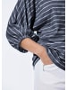 GOLDNER Shirt aus Flammengarn im Ringel-Look in marine / weiß / geringelt