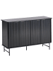 Beliani Sideboard GLASTONBURY in Schwarz - (W) 120 x (H) 80 x (L) 40 cm