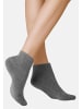 Kunert Sneakersocken Homesocks ohne Gummifäden in Carbone