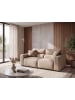 Beliani 3-tlg 3-Sitzer Sofa FAUSKAN in Braun