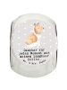 Mr. & Mrs. Panda Leckerli Glas Langhaar Collie Moment mit Spruch in Grau Pastell