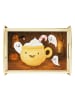 Mr. & Mrs. Panda holz serviertablett Kaffee Gespenst Design ohne... in Weiß