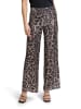 Vera Mont Marlene-Hose mit Pailletten in Weiß/Braun
