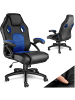 tectake Bürostuhl, ergonomische Form, Kunstlederbezug mit Mesh-Gewebe
