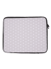 Mr. & Mrs. Panda Laptoptasche Bär und Hase Umarmen mit Spruch in Grau Pastell