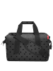 Reisenthel travelling allrounder M - Reisetasche 40 cm (leo vanilla) in glossy dots black